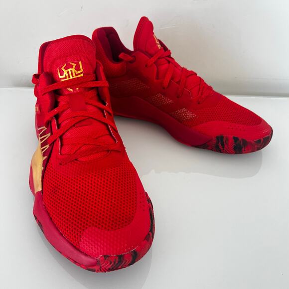 Adidas Men's EG0490 Red Marvel D.O.N Issue 1 Spider Size 12 Basketball Shoes - Picture 2 of 11